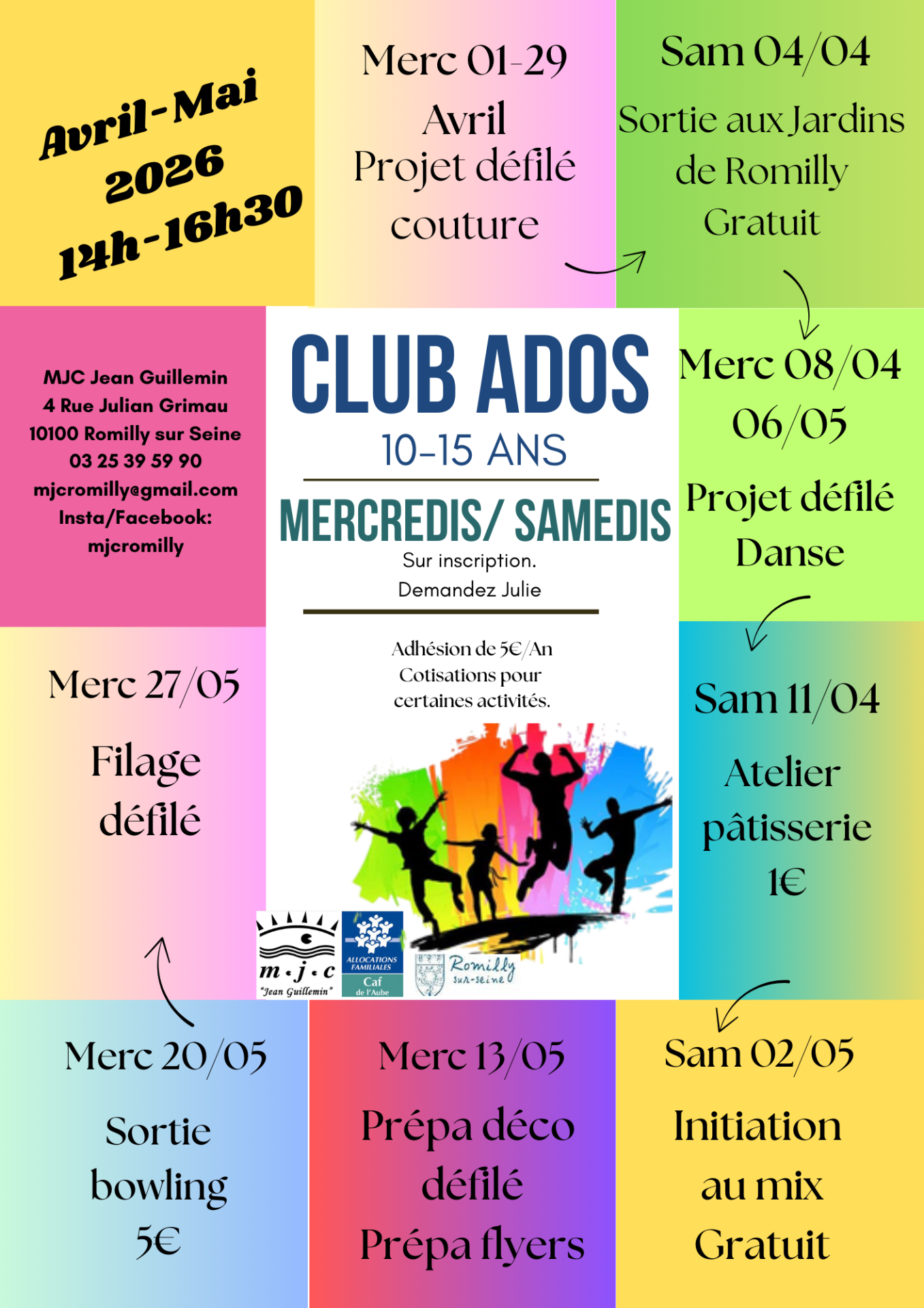 Club ados avril mai 1