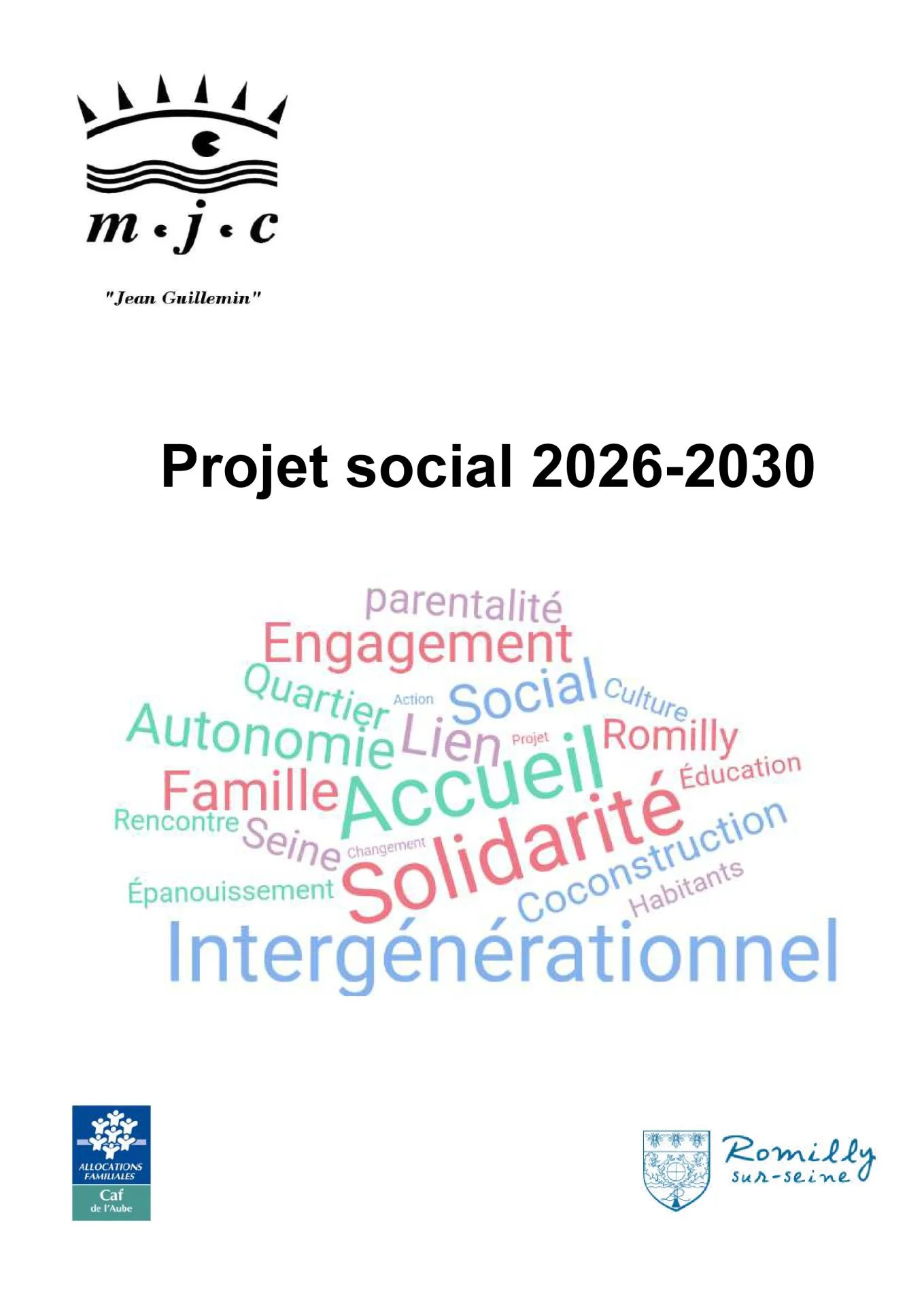 Projet social 2026 2030 mjc romilly